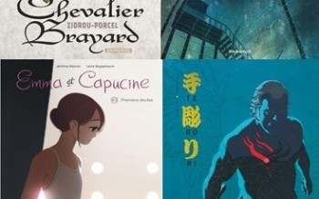 Dargaud : Emma et Capucine T2, Tebori T3, Le projet Bleiberg T2, Chevalier Brayard 