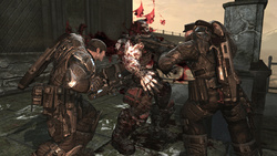 Dans Gears of War, ça tranche sec!