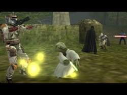 Le vert Yoda qui en vers parle.