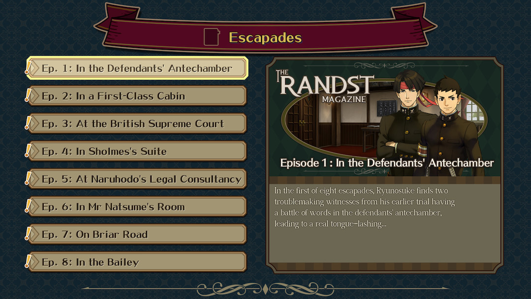 The Great Ace Attorney Adventures - Test